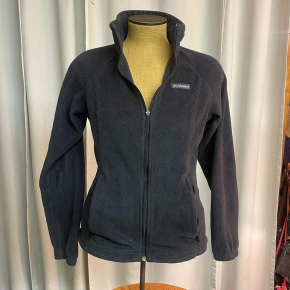 Columbia women’s black zip up size medium - Picture 1 of 6